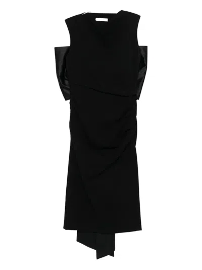 Dorothee Schumacher Bow-embellished Dress In Black