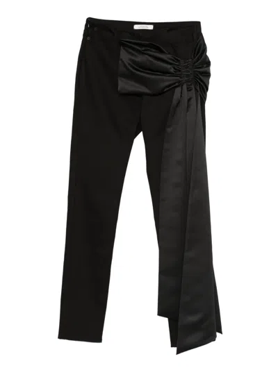 Dorothee Schumacher Bowdetail Trousers In Black