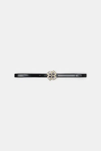 Dorothee Schumacher Boxcalf Belt With D-rose Buckle