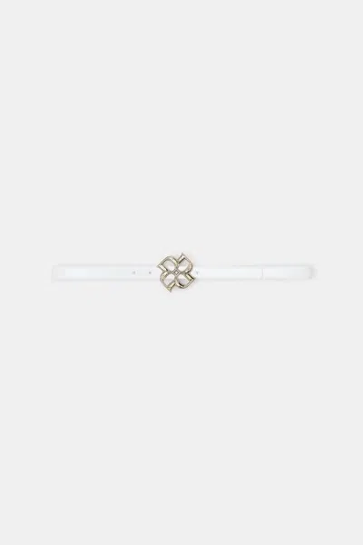 Dorothee Schumacher Boxcalf Belt With D-rose Buckle