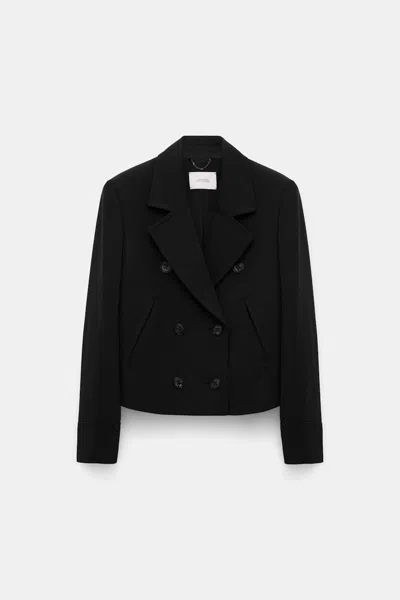 Dorothee Schumacher Boxy Blazer In Punto Milano In Black