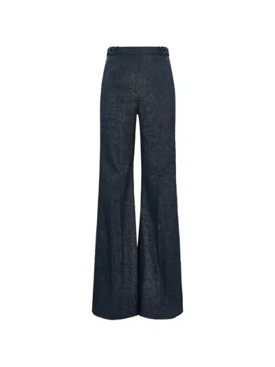 Dorothee Schumacher Braided-waistband Wide-leg Jeans In Blue