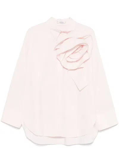 Dorothee Schumacher Brooch-detail Shirt In Pink