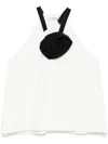Dorothee Schumacher Brooch-detail Top In White