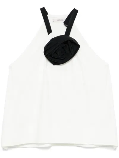 Dorothee Schumacher Brooch-detail Top In White