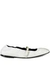 Dorothee Schumacher Buckle-strap Ballet Flats In White