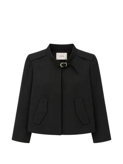 Dorothee Schumacher Buckle-fastening Jacket In Black