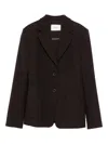 Dorothee Schumacher Button-fastening Patch-pocket Blazer In Brown