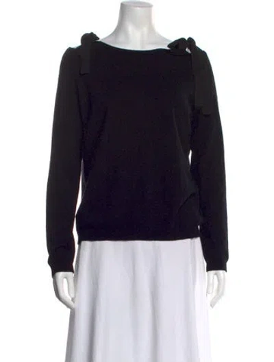 Pre-owned Dorothee Schumacher Cashmere Bateau Neckline Sweater In Blue