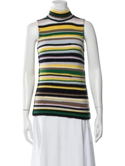 Pre-owned Dorothee Schumacher Cashmere Striped Sweater In Multicolor
