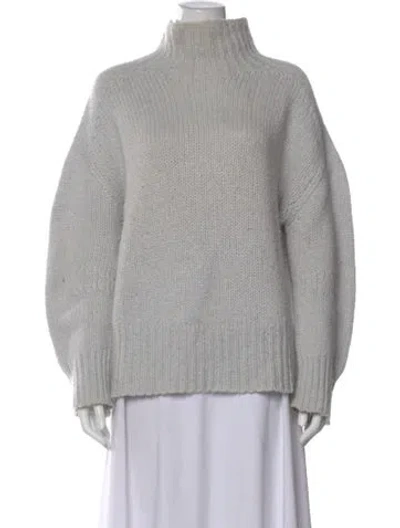 Pre-owned Dorothee Schumacher Cashmere Turtleneck Sweater In Gray