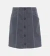 Dorothee Schumacher Casual Attraction Skirt In Smokey Grey Melange