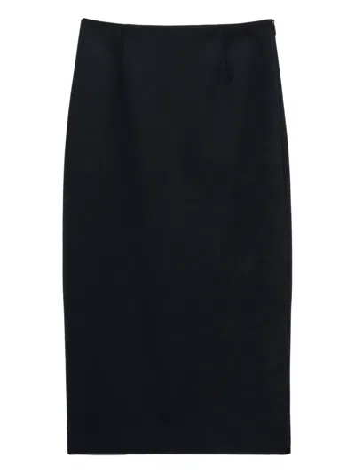 Dorothee Schumacher Centre-seam Pencil Skirt In Blue