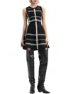 Dorothee Schumacher Check-pattern Sleeveless Dress In Black