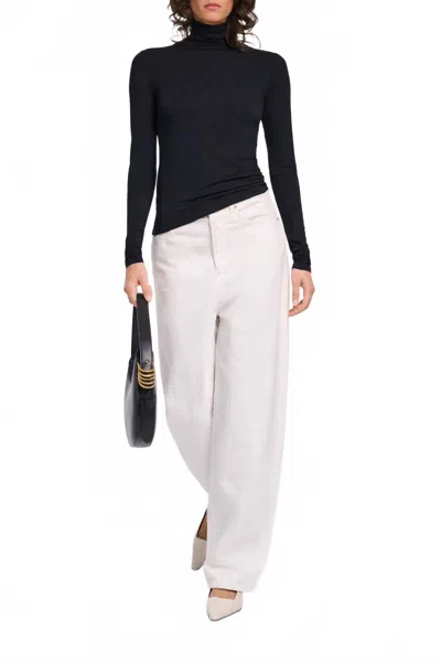 Dorothee Schumacher Chic Comfort Shirt In Pure Black