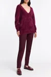 Dorothee Schumacher Cigarette Pants In Punto Milano In Red