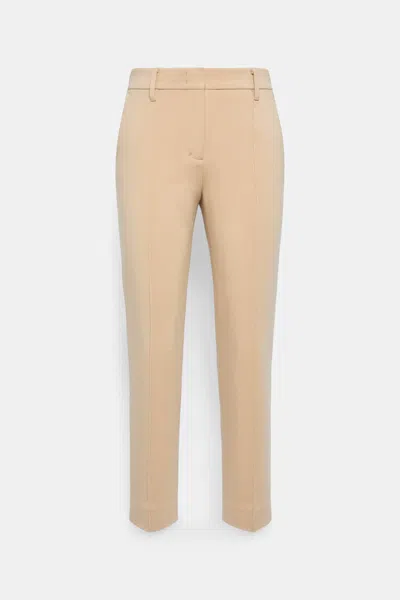 Dorothee Schumacher Cigarette Pants In Punto Milano In Sand