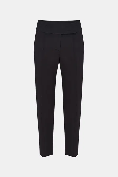 Dorothee Schumacher Cigarette Pants In Punto Milano In Black