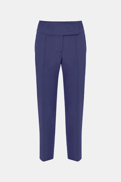 Dorothee Schumacher Cigarette Pants In Punto Milano In Blue