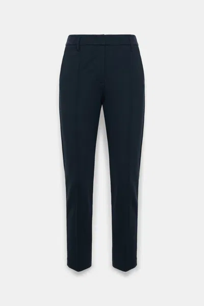 Dorothee Schumacher Cigarette Pants In Punto Milano In Blue