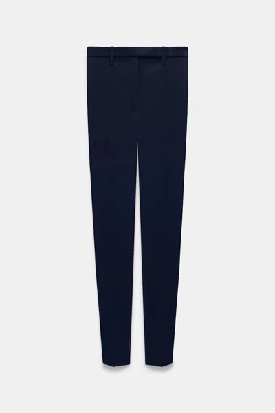 Dorothee Schumacher Cigarette Pants In Punto Milano In Blue