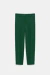 Dorothee Schumacher Cigarette Pants In Punto Milano In Green