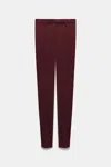 Dorothee Schumacher Cigarette Pants In Punto Milano In Red