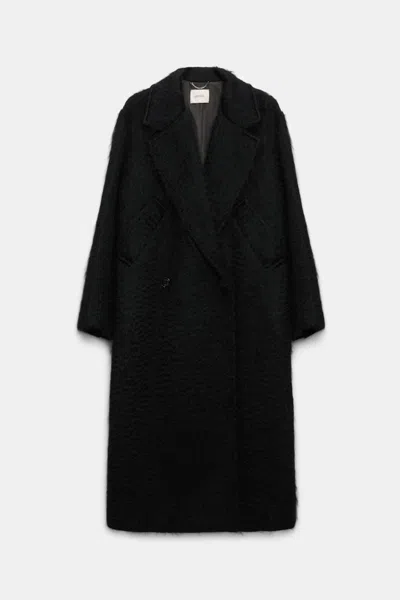 Dorothee Schumacher Classic Wool-mohair Coat In Black