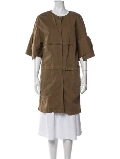 Pre-owned Dorothee Schumacher Coat In Neutral