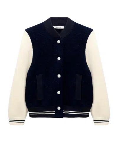 Dorothee Schumacher College Allure Panelled Ribbed Jacket In Multi