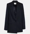 Dorothee Schumacher Colorful Lightness Cotton And Linen Blazer In Blue