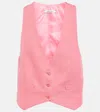 Dorothee Schumacher Colorful Lightness Cotton And Linen Vest In Pink