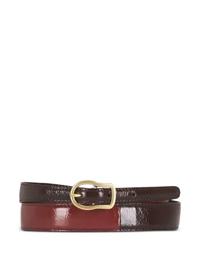 Dorothee Schumacher Colour-block Leather Belt In Pink