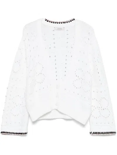 DOROTHEE SCHUMACHER CONTRAST-TRIM CARDIGAN