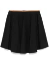 Dorothee Schumacher Contrast-trim Mini Skirt In Black