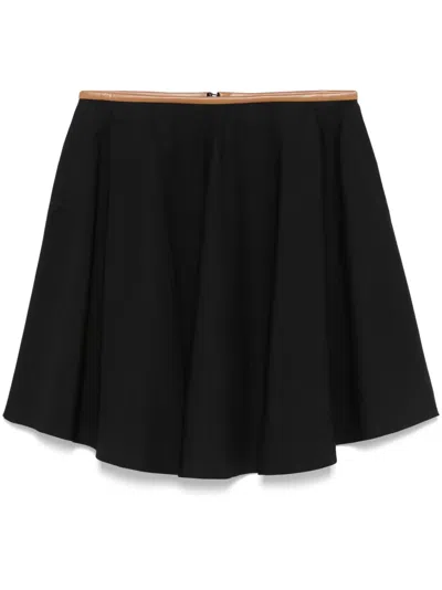 Dorothee Schumacher Contrast-trim Mini Skirt In Black