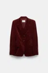 Dorothee Schumacher Corduroy Peak-lapels Blazer In Brown
