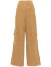 Dorothee Schumacher Twisted Structure Corduroy Wide-leg Pants In Brown