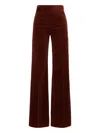 Dorothee Schumacher Twisted Structure Corduroy Flared Pants In Red