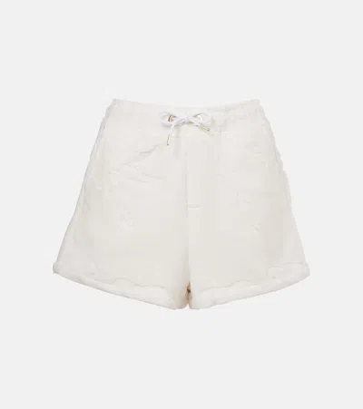 Dorothee Schumacher Cosy Towelling Cotton Shorts In White