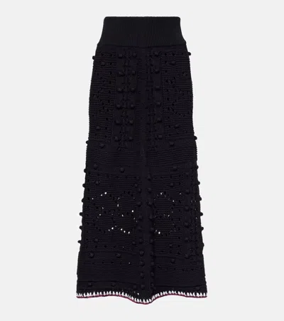 Dorothee Schumacher Cotton-blend Midi Skirt In Black