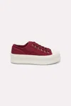 DOROTHEE SCHUMACHER COTTON CANVAS PLATFORM SNEAKERS