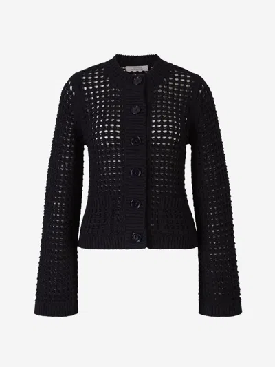 Dorothee Schumacher Cotton Crochet Cardigan In Cotton And Polyamide Blend Fabric