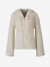 Dorothee Schumacher Cotton Crochet Sweater In Sweatshirt Style