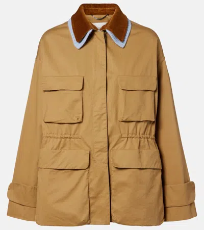 Dorothee Schumacher Cotton Casual Jacket In Brown
