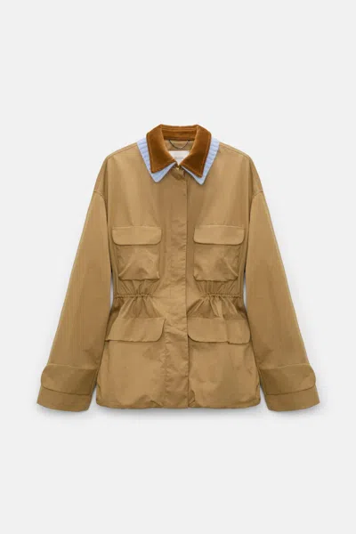 Dorothee Schumacher Cotton Field Jacket In Brown