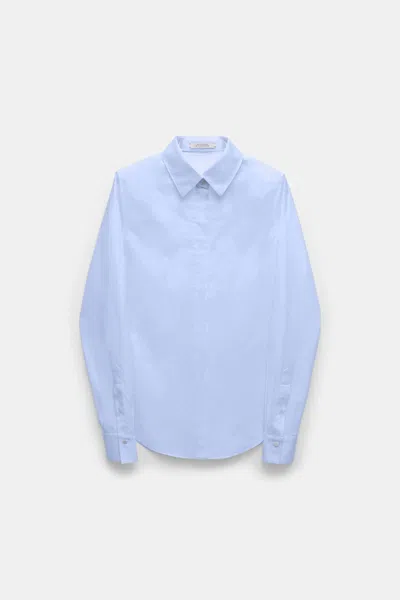 Dorothee Schumacher Cotton-poplin Blouse In Blue