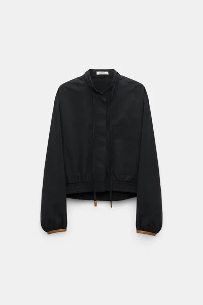 Dorothee Schumacher Cotton Poplin Blouson In Black