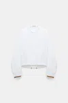 Dorothee Schumacher Cotton Poplin Blouson In White