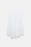 Dorothee Schumacher Cotton Poplin Midi Skirt In White